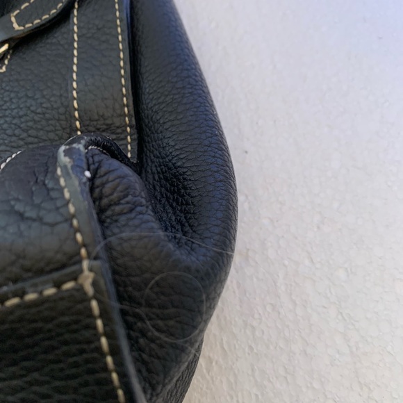 Dooney & Bourke Black Pebble Leather Satchel - Picture 9 of 14